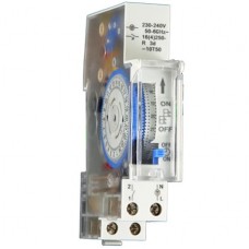 Χρονοδιακόπτης Ράγας Ημερήσιος με Εφεδρεία 72hrs 1P 16A 230V 10-2416